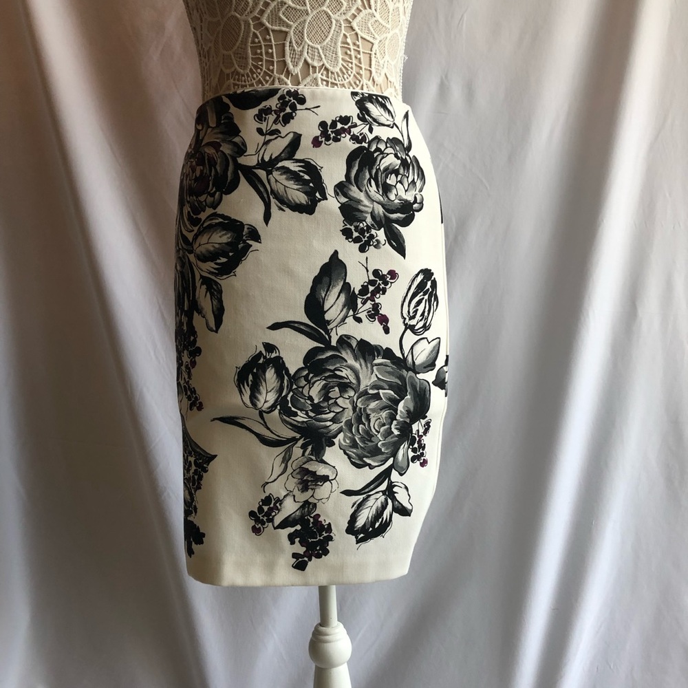 WHBM Floral Skirt